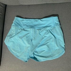 lululemon blue athletic shorts